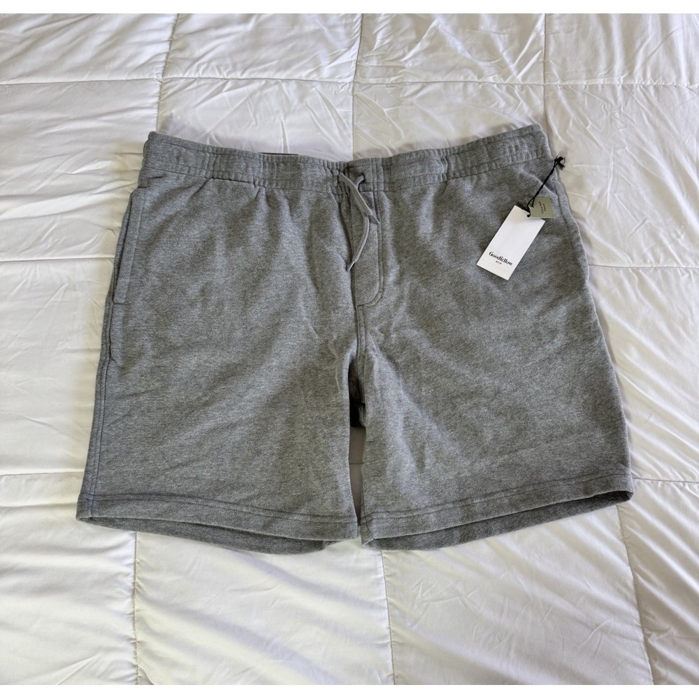 NWT Mens Goodfellow & Co. Knit Shorts Drawstring 8.5" ins Gray Sz 2xl Big & Tall